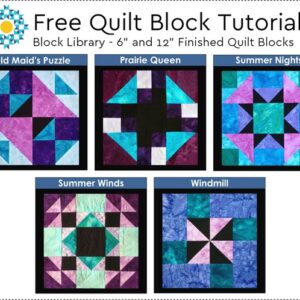 Five Free Quilt Block Tutorials